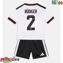 Camiseta Alemania Antonio Rudiger #2 Primera Equipación para niños Mundial 2026 manga corta (+ pantalones cortos)